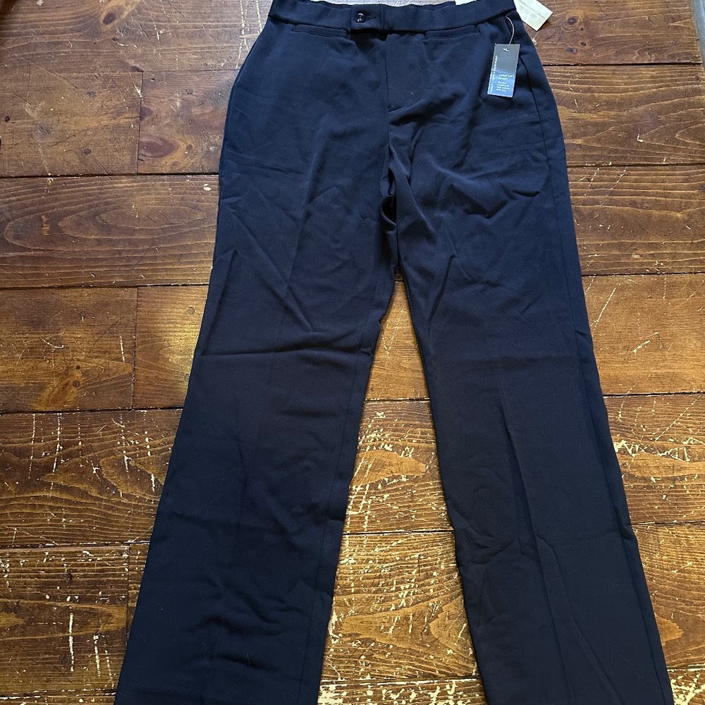 Christopher & Banks Trouser Pants, Classic Fit Size 8 Regular Dark navy/Black
